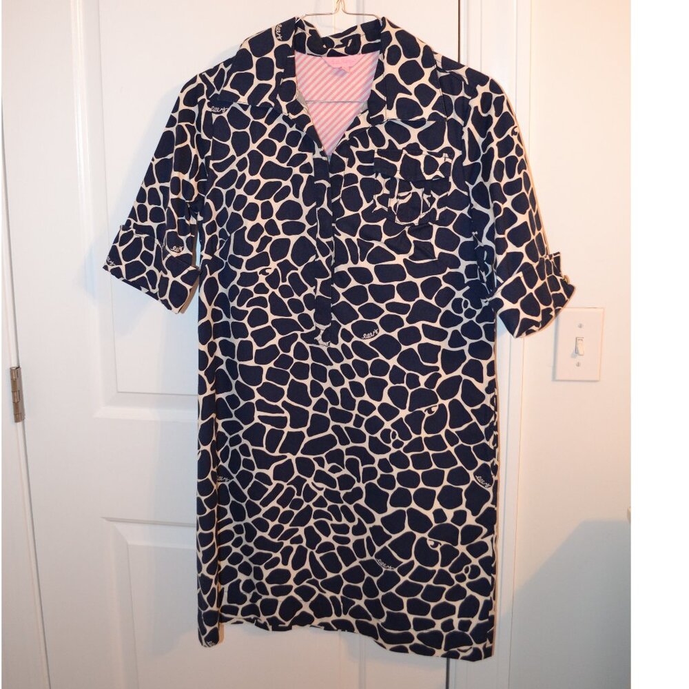 Lilly Pulitzer Navy and White Dress.